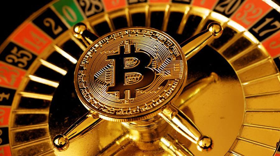 crypto casinos platform with Bitcoin and digital roulette table