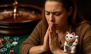 Gambling superstitions with lucky charms and strange rituals