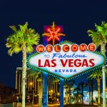Las Vegas casinos with fun facts, neon lights, and casino floors